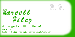 marcell hilcz business card